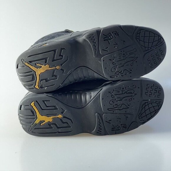 Air Jordan 9 Retro Nike Tennis Shoes High Top Dark Charcoal Sneaker Kids Size 3Y - Picture 7 of 12